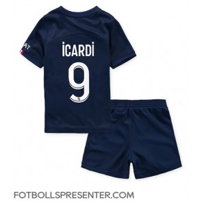 Paris Saint-Germain Mauro Icardi #9 Hemmatröja Barn 2022-23 Kortärmad (+ korta byxor)